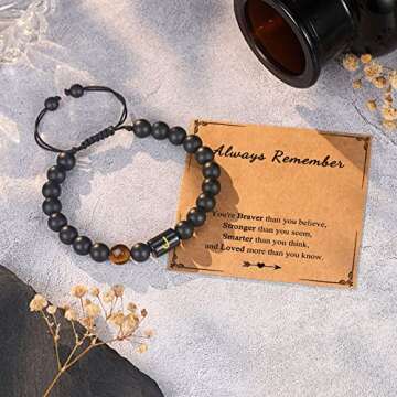 Inspirational Initial Bracelet for Teen Boys Gift Ideas