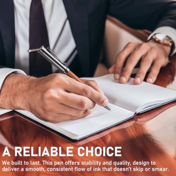 WEMATE Wood Rollerball Pen Set with Ink Refills