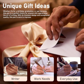 WEMATE Wood Rollerball Pen Set with Ink Refills