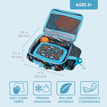 Durable Bentgo Kids Lunch Bag with Insulation & Pockets