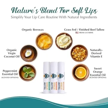Tallowbourn Moisturizing Lip Balm Variety Pack – 3-Pack