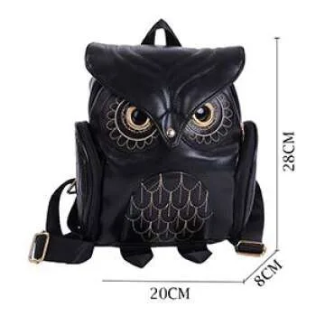WYSBAOSHU Owl Backpack Mini Bag for Women - Cute Casual Daypack