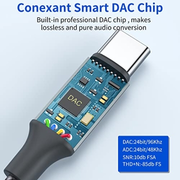 USB Type C to 3.5mm Headphone Adapter - 2-Pack