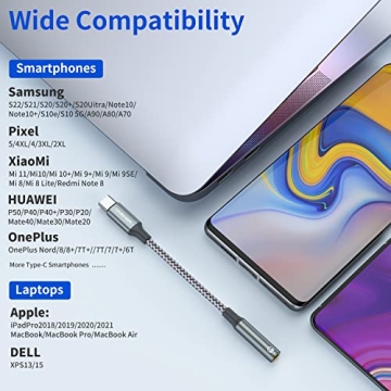 USB Type C to 3.5mm Headphone Adapter - 2-Pack