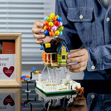 ENJBRICK Up Balloon House Building Kit for Kids Age 8-14 Yrs,Creative Building Block Set 635 pcs,Gir...