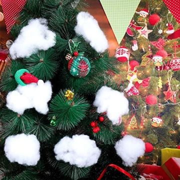 Shappy Christmas Fake Snow Cotton Fiber 400g for Decor