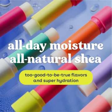 eos FlavorLab Super Soft Shea Lip Balm- Raspberry Kiwi Splash, Overnight Lip Mask and Lip Moisturizer, 24HR Hydration,2 Piece Set(Pack of 1)