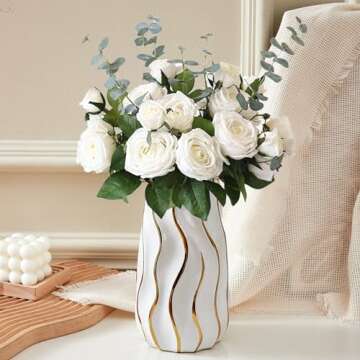 OTARTU Ceramic Vase for Elegant Home Decor Centerpiece