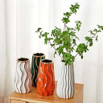 OTARTU Ceramic Vase for Elegant Home Decor Centerpiece