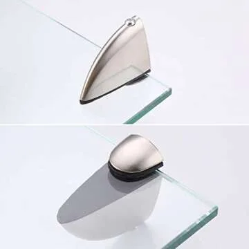 KES Glass Bathroom Shelf - Stylish & Safe Organizer