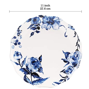 Bico Beautiful Watercolor Dinner Plates, Set of 4