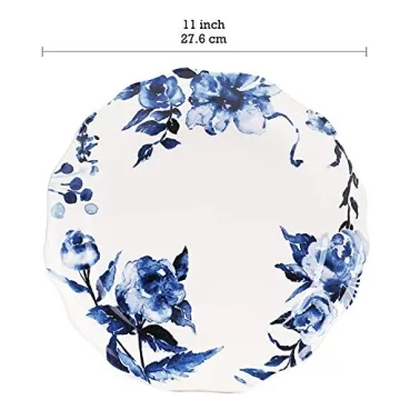 Bico Beautiful Watercolor Dinner Plates, Set of 4