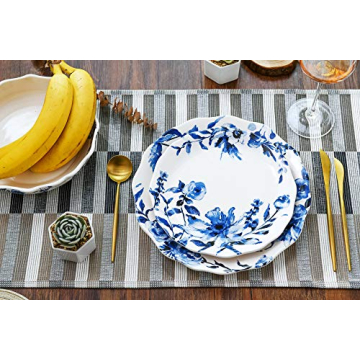 Bico Beautiful Watercolor Dinner Plates, Set of 4