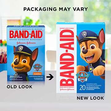 PAW Patrol Adhesive Bandages for Kids and Toddlers 20 ct