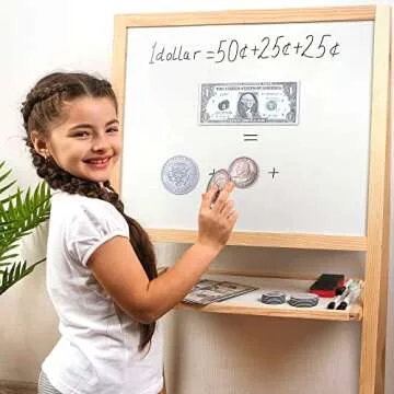 Magnetic Money Set for Learning - 48 PCS Play Money