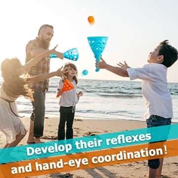 Punkdog Pop and Catch Ball Game with 24 Balls and 4 Baskets