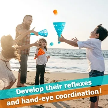 Punkdog Pop and Catch Ball Game with 24 Balls and 4 Baskets