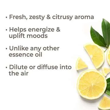 Plant Therapy Lemon Essence Oil 10 mL - 100% Pure & Undiluted Citrus Aroma