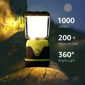 Waterproof 1000LM LED Camping Lantern for Outdoor Use