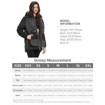 Orolay Women's Sherpa Jacket Thickened Puffer Down Coat Fuzzy Fleece Jacket Caviar M