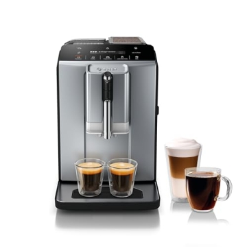 Bosch TIU20508 300 Series Fully Automatic Espresso Machine with Milk Express (in-cup frother), LCD +...