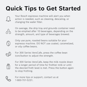 Bosch VeroCafe 300 Series Espresso Machine for Home Brewing