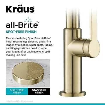 Kraus Oletto Antique Bronze Single Handle Kitchen Faucet