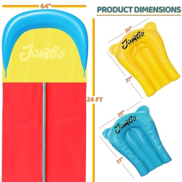 JAMBO Slip Splash Slide for Fun Family Summer