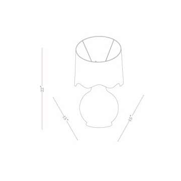 BoutiqueRugs Pojezerje Bohemian Ceramic Table Lamp for Bedroom, Bedside Nightstand - Decorative Boho End Side Lighting for Living Room - Rattan Shade - White, Beige