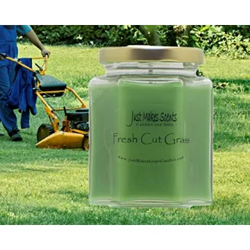 Fresh Cut Grass Scented Soy Candle | Eco-Friendly 8 oz