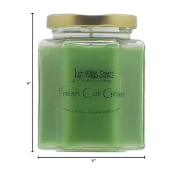 Fresh Cut Grass Scented Soy Candle | Eco-Friendly 8 oz