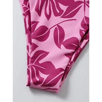 Floerns Women's Vibrant Tube Top Bikini Summer Essentials