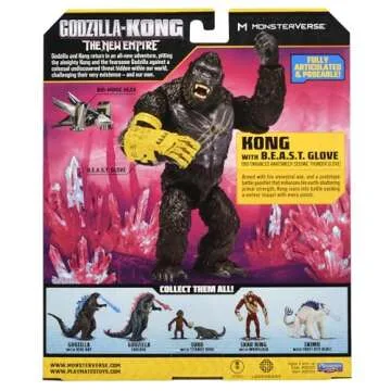 Godzilla x Kong 6” Kong w/B.E.A.S.T. Glove by Playmates Toys
