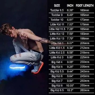 IGxx LED Shoes for Kids Light Up Shoes Boys Girls Fashion High Top LED Lights Sneakers Kids Glowing White Big Kids 6