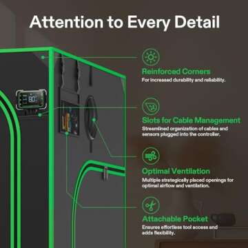 VIVOSUN P558 60" Pro Grow Tent for Hydroponics