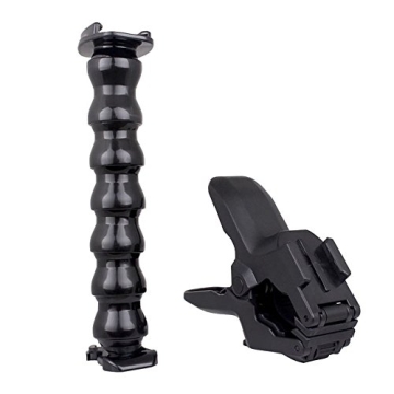 Changeshopping(TM) New Jaws Flex Clamp Mount + Adjustable Neck Accessories for Gopro Hero 3+ 3 2 1