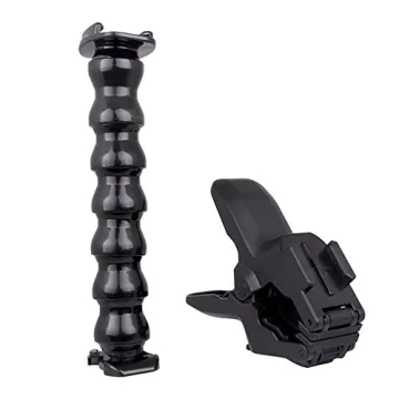 Changeshopping(TM) New Jaws Flex Clamp Mount + Adjustable Neck Accessories for Gopro Hero 3+ 3 2 1