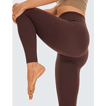 CRZ YOGA Butterluxe High Waisted Lounge Leggings 28'' - Workout Yoga Pants for Women Buttery Soft Taupe X-Small