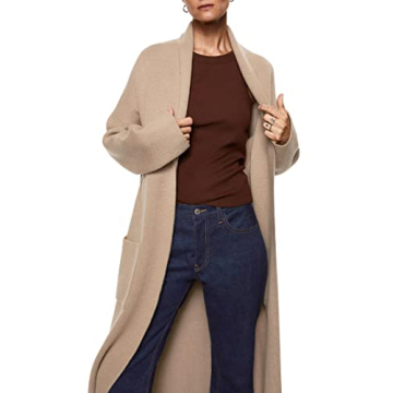 Womens Long Sleeve Maxi Cardigan - Cozy Stylish Layering Essential