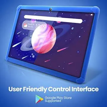 Pyle Kids Tablet with Stylus Pen, 7 Inch Android Tablet with 1080p HD Display, Dual Camera, WiFi Compatibility, Quad-Core Processor, 1GB RAM, 8GB Storage, Kid Proof Cover