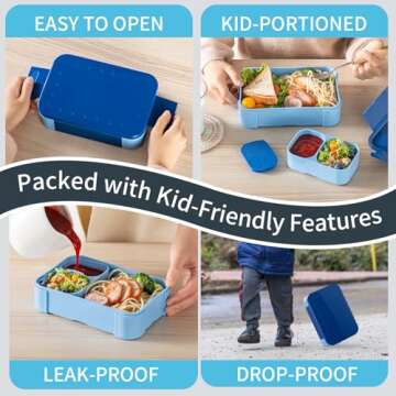 Durable Bento Box for Kids – Leak-Proof & Safe Lunch Container