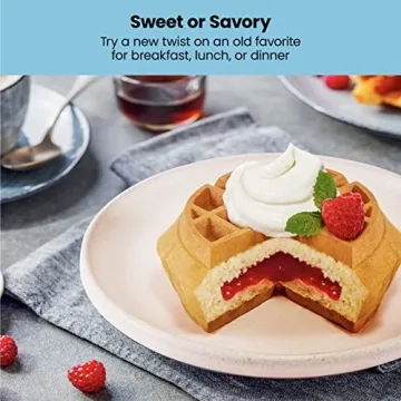 Chefman Big Stuff Waffle Maker with Mess-Free Moat