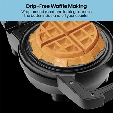 Chefman Big Stuff Waffle Maker with Mess-Free Moat
