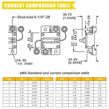30Amp Circuit Breaker with Manual Reset for 12V-48V Use