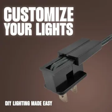 HLO Male Black Slip Plug for Custom Christmas Lights