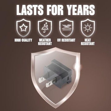 HLO Male Black Slip Plug for Custom Christmas Lights