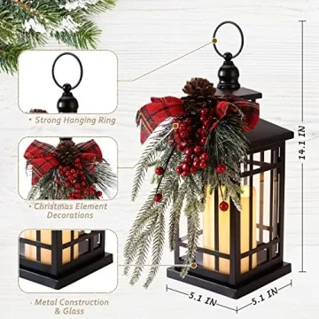 Charming Christmas Lantern for Indoor Outdoor Holiday Decor
