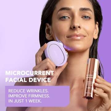 FOREO Bear 2 Advanced Lifting & Toning Microcurrent Facial Device - Anti Aging Face Sculpting Tool - Firm & Contour - Non-Invasive - Increases Skin Care Absorption - Lavender
