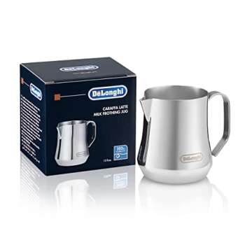 DeLonghi Stainless Steel Milk Frothing Pitcher for DeLonghi Stilosa Manual Espresso Machine