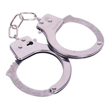 Kangaroo Police Role Play Kids Toy Handcuffs - Realistic Mini Metal Props for Pretend Play